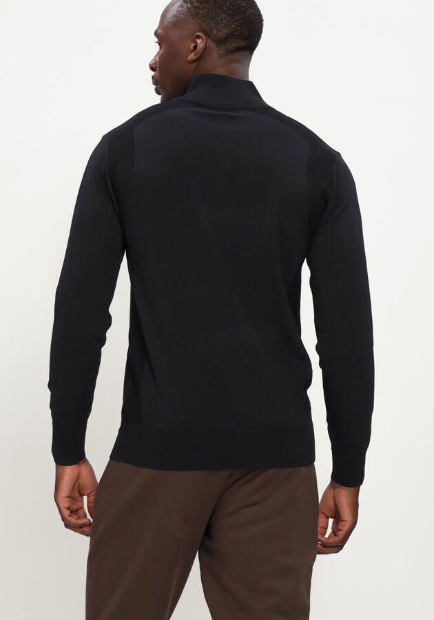 GENTI Heren Truien & Vesten Turtle Zip Ls Zwart - Foto 4