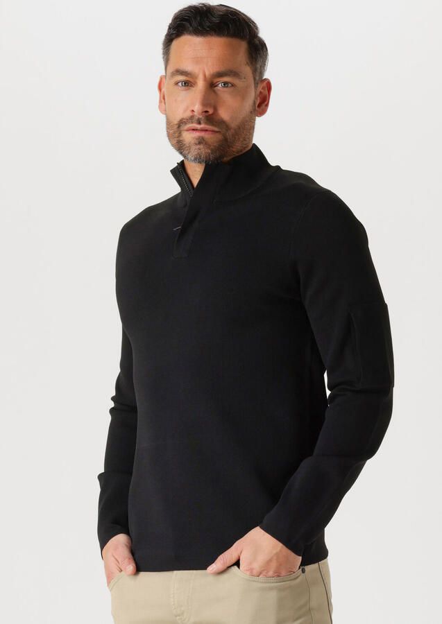 GENTI Heren Truien & Vesten Turtle Zip Zwart - Foto 4
