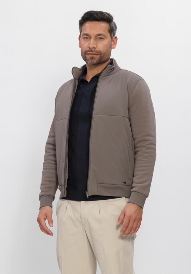 GENTILUOMO Heren Jassen Jacket Material Mix Taupe