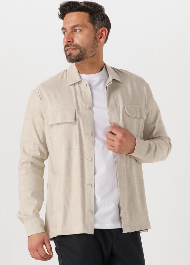 GENTILUOMO Heren Overshirts Treviso S2055-850 Ecru - Foto 4