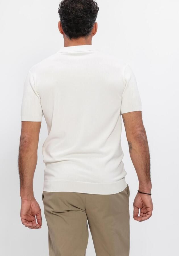 GENTILUOMO Heren Polo's & T-shirts Polo 3 Buttons Ss Gebroken Wit - Foto 2