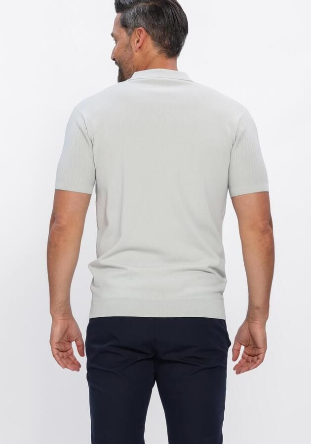 GENTILUOMO Heren Polo's & T-shirts Polo 3 Buttons Ss Lichtgrijs - Foto 3