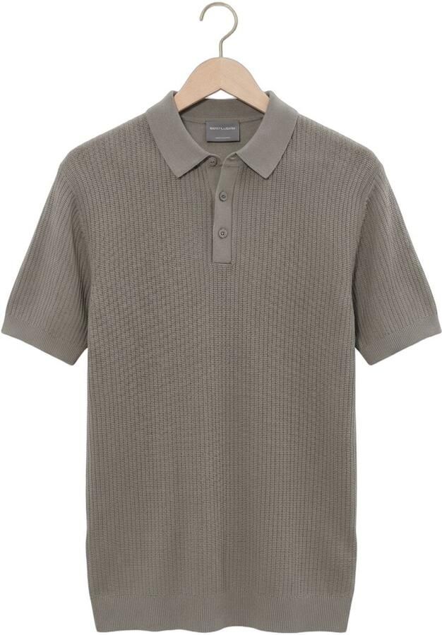GENTILUOMO Heren Polo's & T-shirts Polo 3 Buttons Ss Taupe - Foto 4