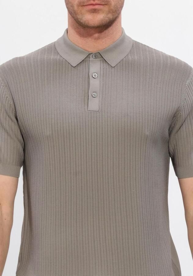 GENTILUOMO Heren Polo's & T-shirts Polo 3 Buttons Ss Taupe - Foto 2