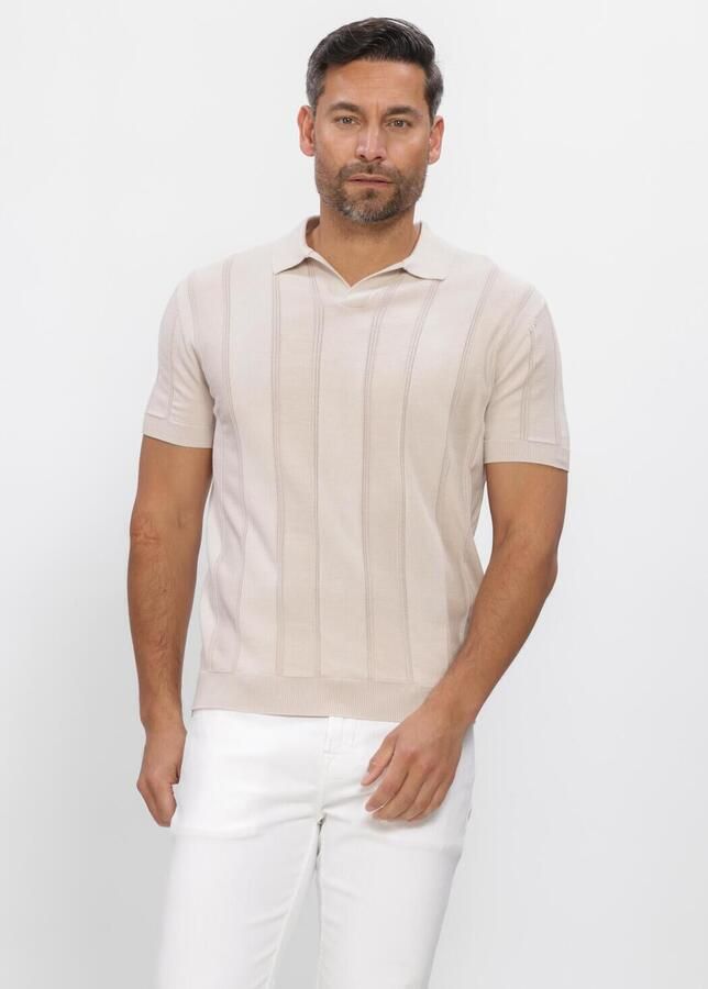 GENTILUOMO Heren Polo's & T-shirts Polo No Buttons Ss Beige
