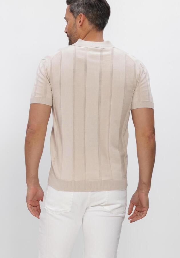 GENTILUOMO Heren Polo's & T-shirts Polo No Buttons Ss Beige - Foto 4