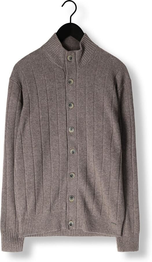 GENTILUOMO Heren Truien & Vesten Cardigan 8 Buttons Taupe - Foto 3
