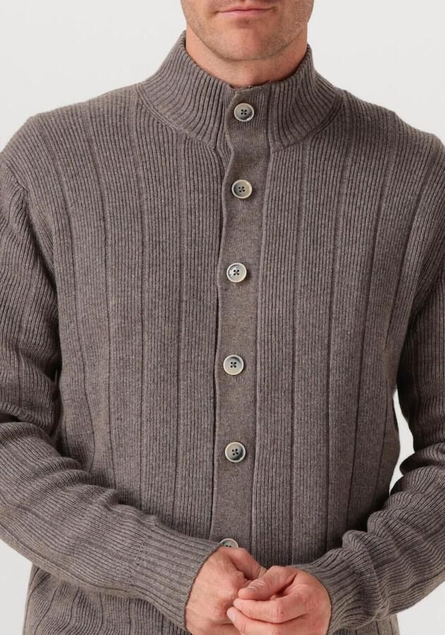 GENTILUOMO Heren Truien & Vesten Cardigan 8 Buttons Taupe