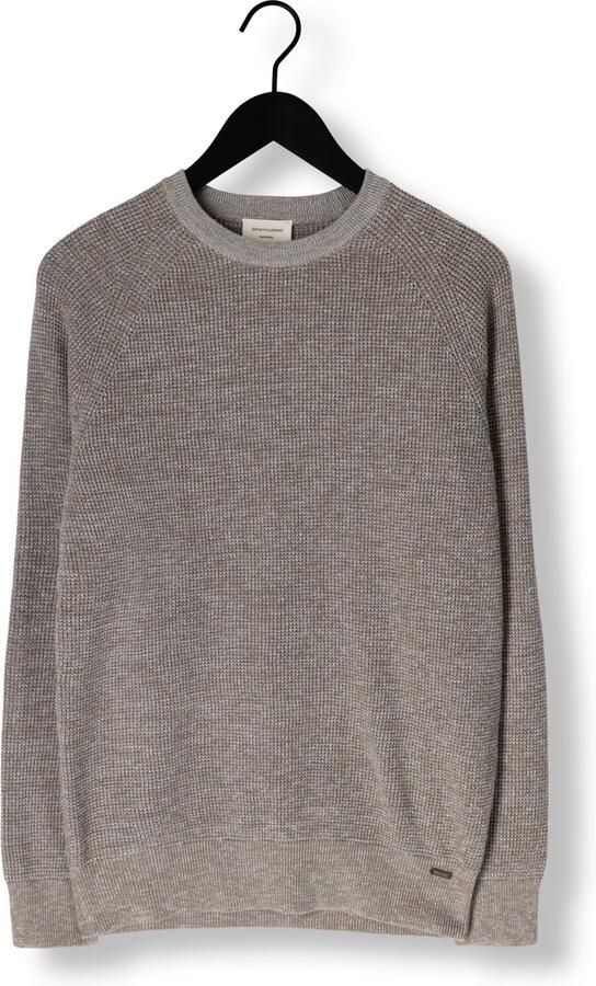 GENTILUOMO Heren Truien & Vesten Round Ls Raglan Taupe - Foto 4
