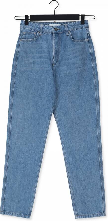 Gestuz Ruimvallende high-waisted mom jeans Blauw Dames