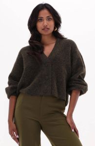 Gestuz Donkergroene Vest Alphagz V-cardigan