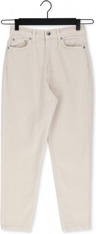GESTUZ Dames Jeans Dena Hw Mom Twill Jeans Ecru