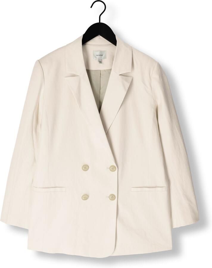 GESTUZ Dames Blazers Elarahgz Linen Blazer Gebroken Wit