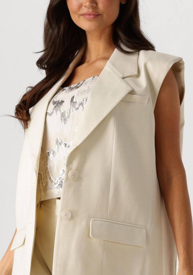 GESTUZ Dames Blazers Gzseaver Sl Waistcoat Ecru