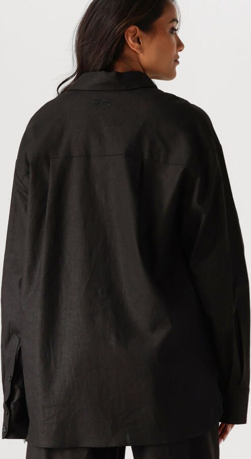 Gestuz Zwarte Linnen Blouse voor Vrouwen Black Dames - Foto 3