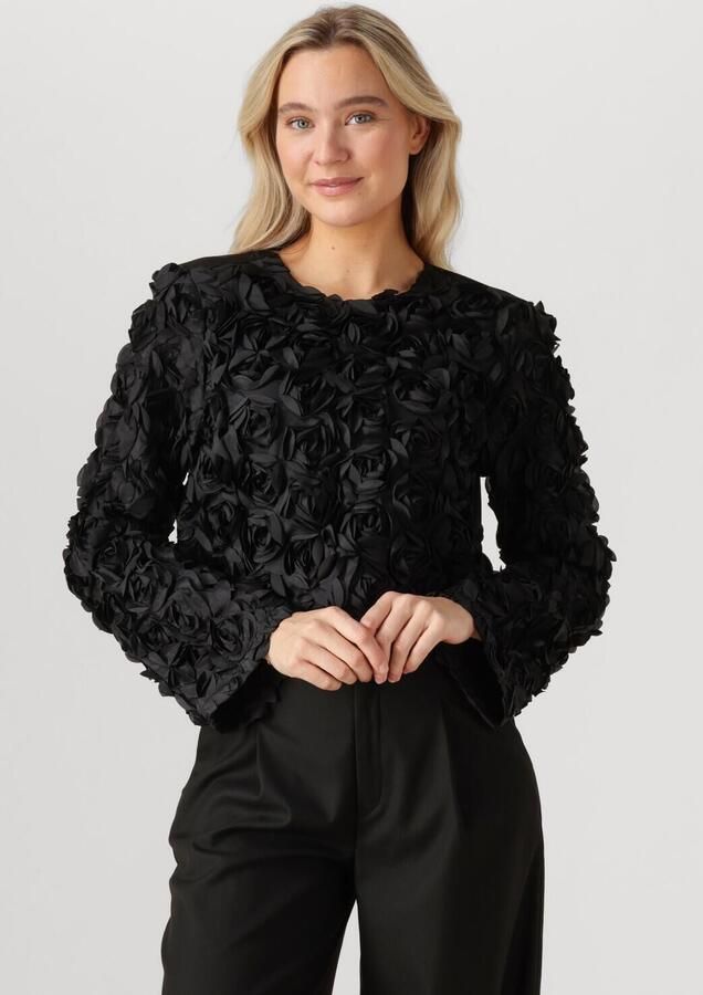 Gestuz Kort blouseshirt met ronde hals model 'Ingrid' - Foto 4