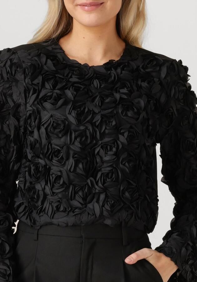 Gestuz Kort blouseshirt met ronde hals model 'Ingrid' - Foto 3