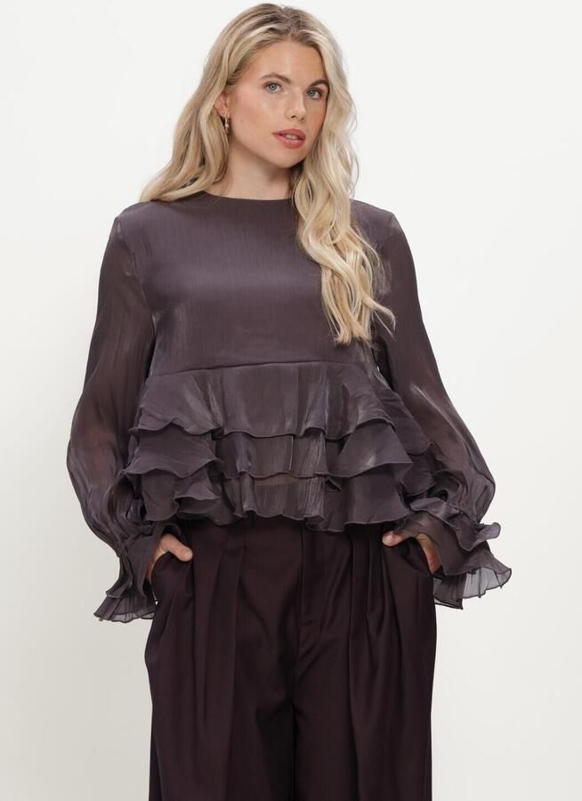 GESTUZ Dames Blouses Gzlicie Blouse Paars