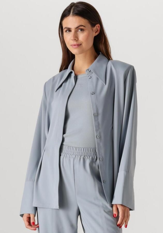Gestuz Elegante Grijs Blauwe Overhemdblouse Blue Dames - Foto 4