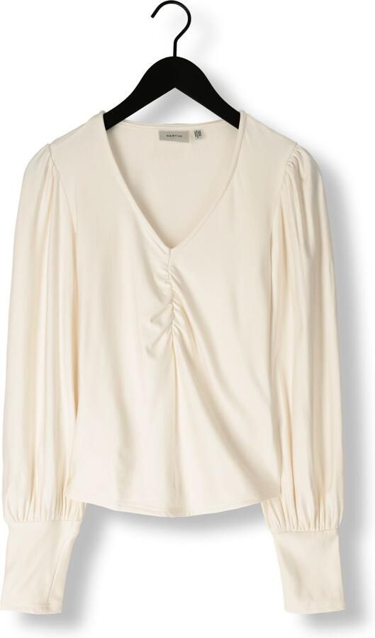 GESTUZ Dames Blouses Rifagz V-neck Blouse Beige - Foto 3
