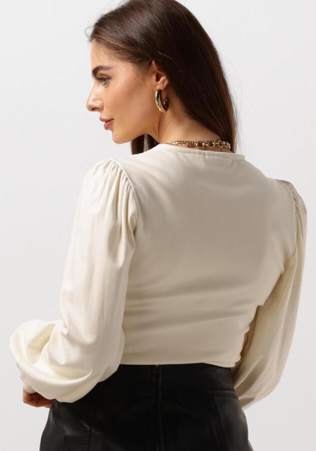 GESTUZ Dames Blouses Rifagz V-neck Blouse Beige