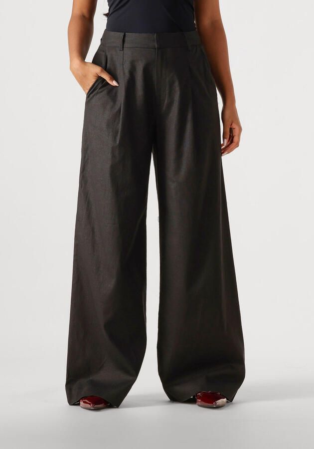 GESTUZ Dames Broeken Elarahgz Linen Hw Pants Zwart - Foto 4