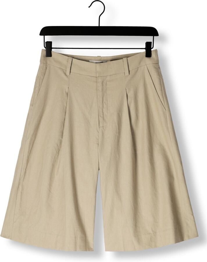 GESTUZ Dames Broeken Gzizza Linen Mw Short Groen