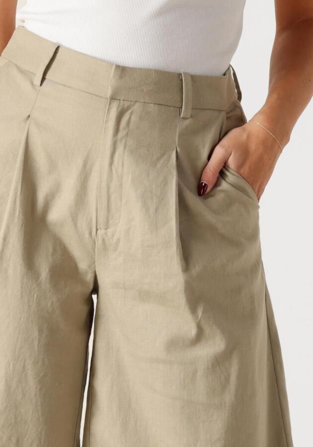 GESTUZ Dames Broeken Gzizza Linen Mw Short Groen - Foto 3