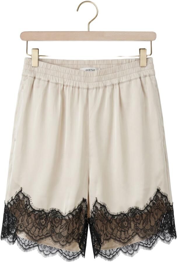 Gestuz High waist korte broek met kant model 'lalou' - Foto 4