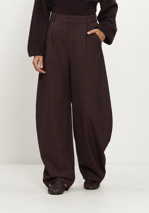 GESTUZ Dames Broeken Gzlavana Hw Pants Bruin