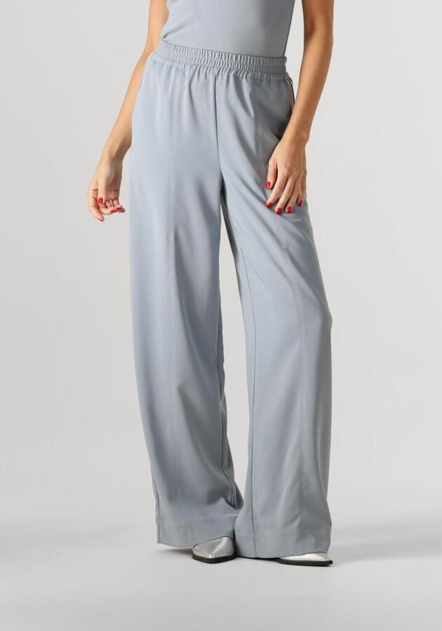 Gestuz Wijde Pijp Elastische Taille Losse Pasvorm Broek Grijs Blauw Blue Dames - Foto 4