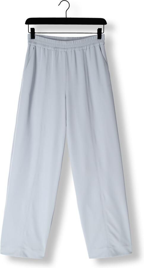 Gestuz Wijde Pijp Elastische Taille Losse Pasvorm Broek Grijs Blauw Blue Dames - Foto 3