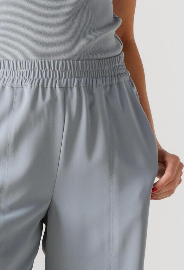Gestuz Wijde Pijp Elastische Taille Losse Pasvorm Broek Grijs Blauw Blue Dames - Foto 2