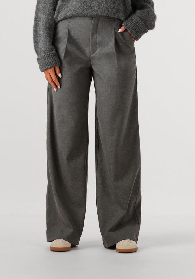 GESTUZ Dames Broeken Gzpaula Melange Mw Wide Pants Grijs - Foto 7