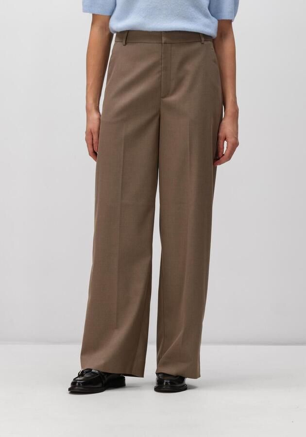 GESTUZ Dames Broeken Gzpaula Mw Straight Pants Taupe