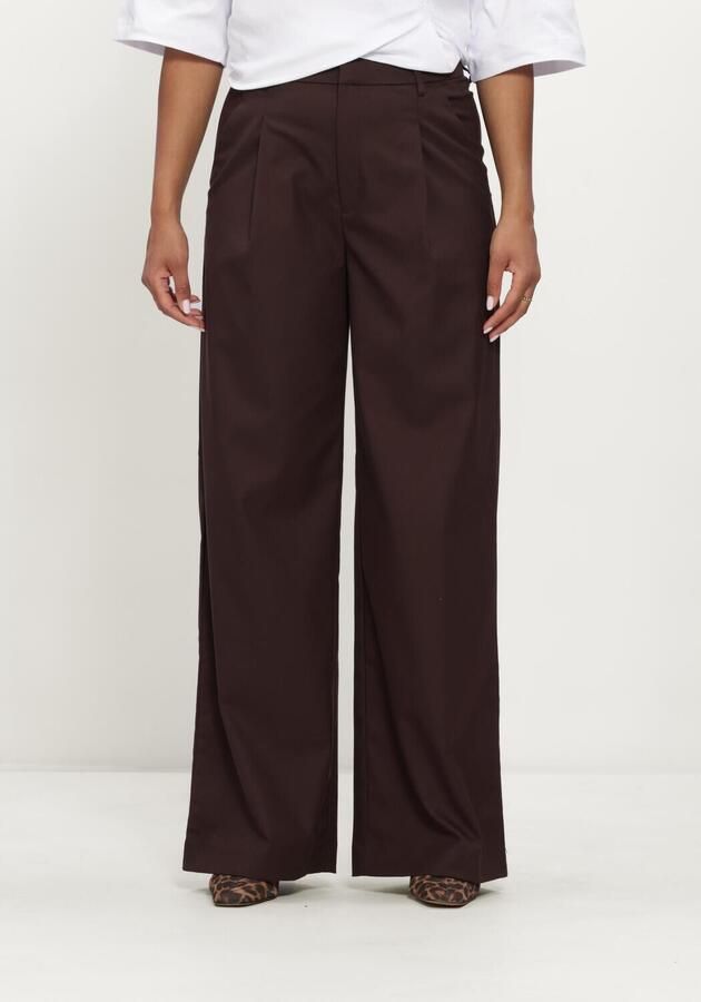 GESTUZ Dames Broeken Gzpaula Mw Wide Pants Bruin
