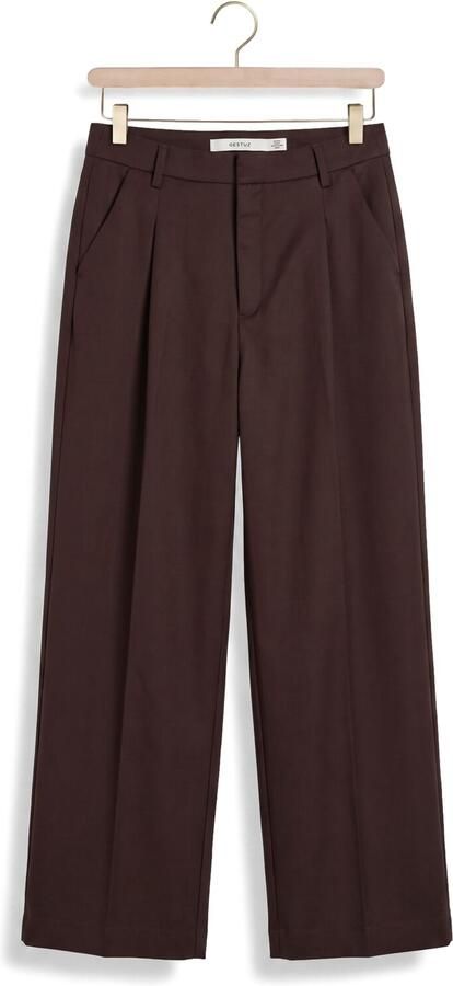 GESTUZ Dames Broeken Gzpaula Mw Wide Pants Bruin - Foto 4