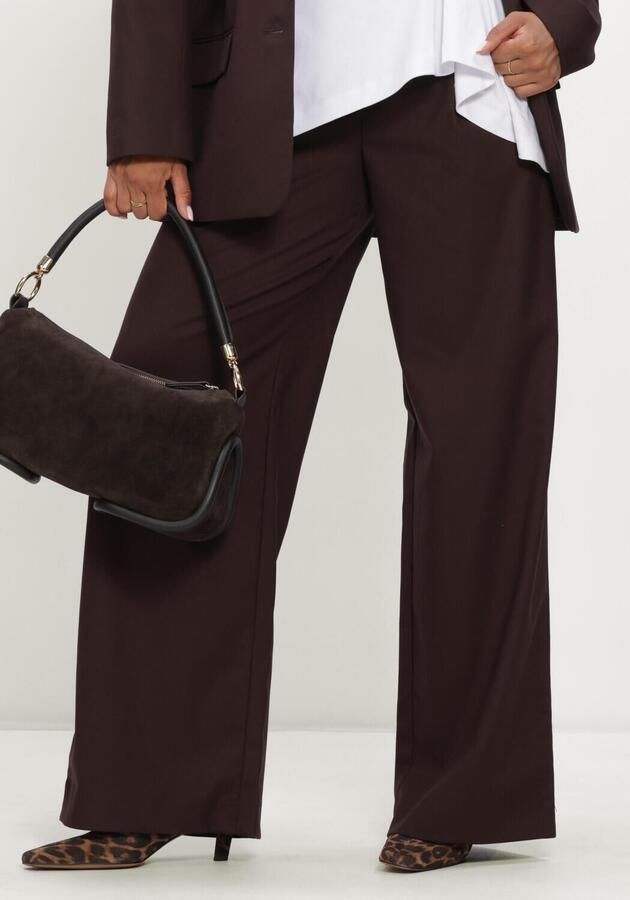 GESTUZ Dames Broeken Gzpaula Mw Wide Pants Bruin - Foto 3
