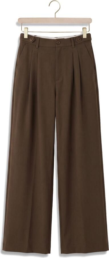 GESTUZ Dames Broeken Gzstacy Mw Pants Bruin - Foto 4