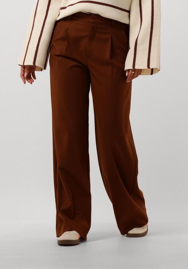 GESTUZ Dames Broeken Paulagz Mw Wide Pants Bruin - Foto 4