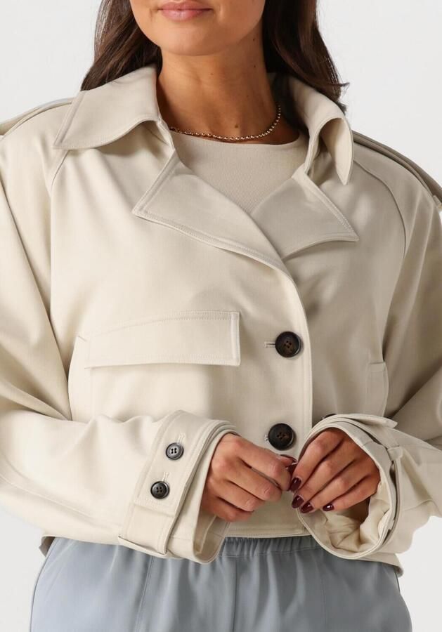Gestuz Korte Beige Jas voor Vrouwen Beige Dames - Foto 2