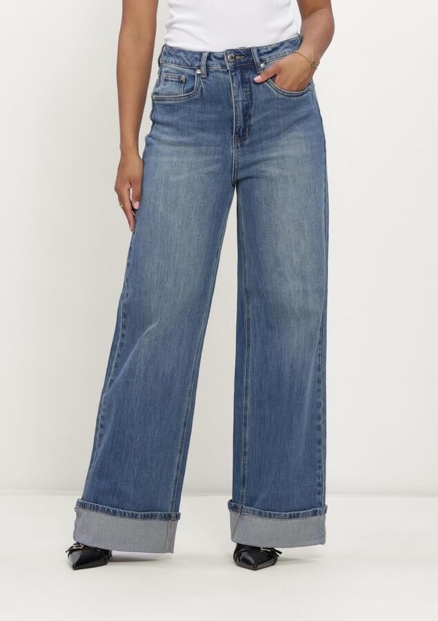 GESTUZ Dames Jeans Gzsara Hw Wide Jeans Blauw