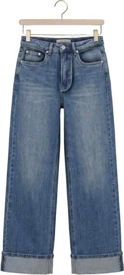 GESTUZ Dames Jeans Gzsara Hw Wide Jeans Blauw - Foto 4