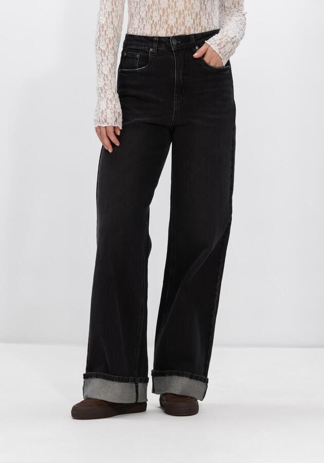 GESTUZ Dames Jeans Gzsara Hw Wide Jeans Zwart