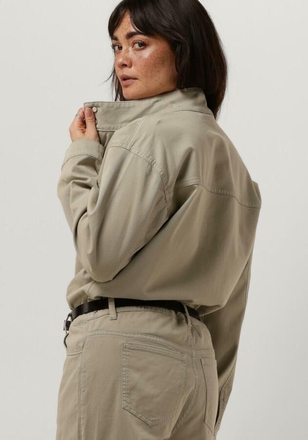 Gestuz Cargo-geïnspireerde jumpsuit met lange mouwen en hoge hals Green Dames