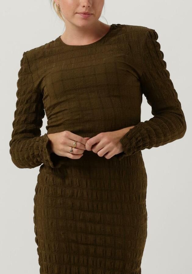 Gestuz AllenyGZ textured dress Groen Dames - Foto 2