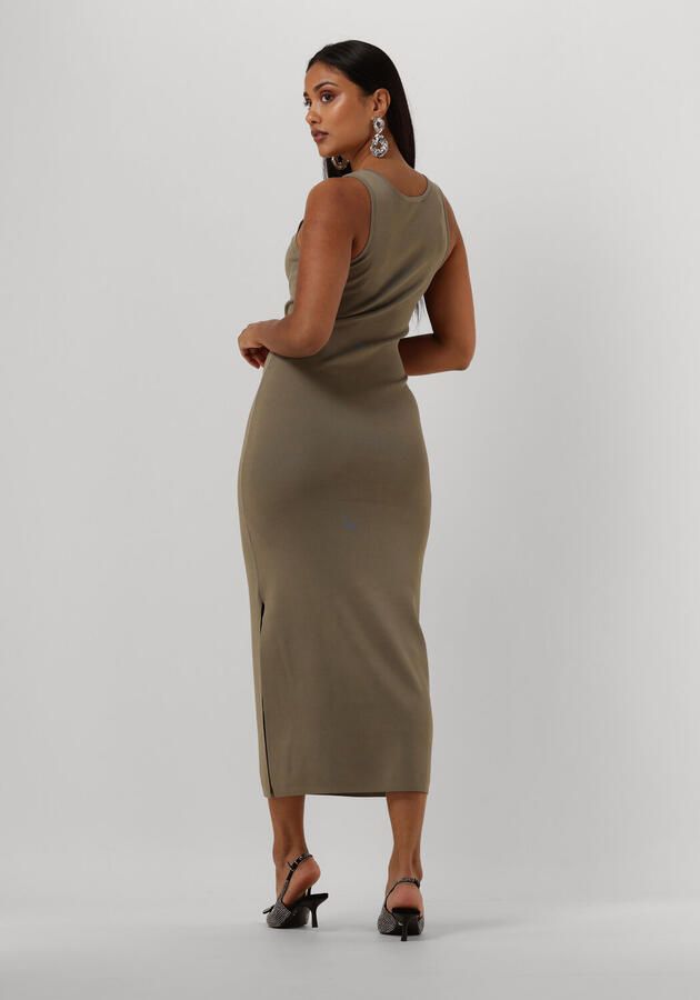 GESTUZ Dames Jurken Briellegz Sl Rib Dress Groen