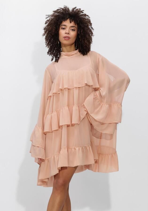 GESTUZ Dames Jurken Gzchiffany Short Dress Perzik