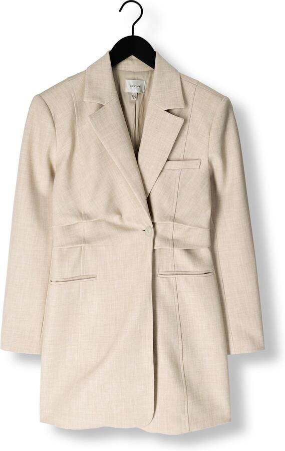Gestuz Elegante Blazer Jurk Light Sand Melange Beige Dames - Foto 2