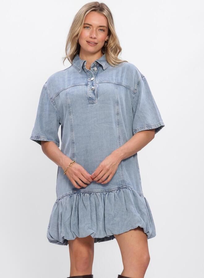 Gestuz regular fit mini-jurk van lyocellmix model 'Sea'